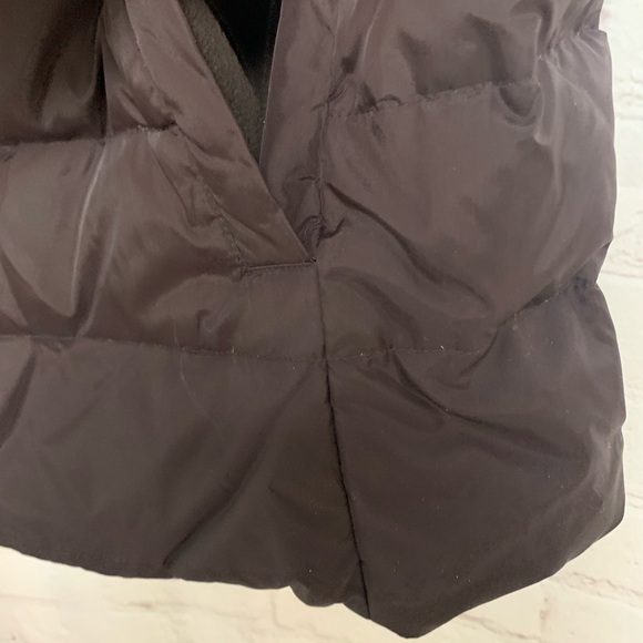 RARE Eileen Fisher Burgundy Down Puffer High Collar Vest Size L - Picture 3 of 5